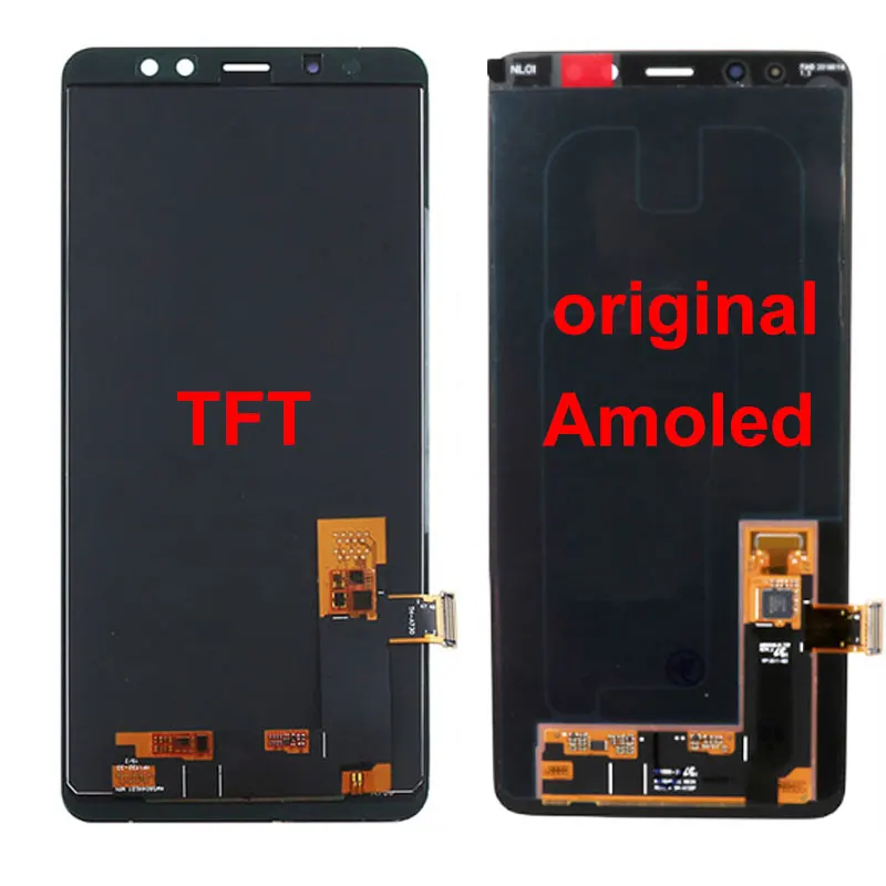 Супер AMOLED для Samsung Galaxy A8 Plus A730 A730F дисплей ЖК-экран сенсорный дигитайзер замена или TFT SM-A730F
