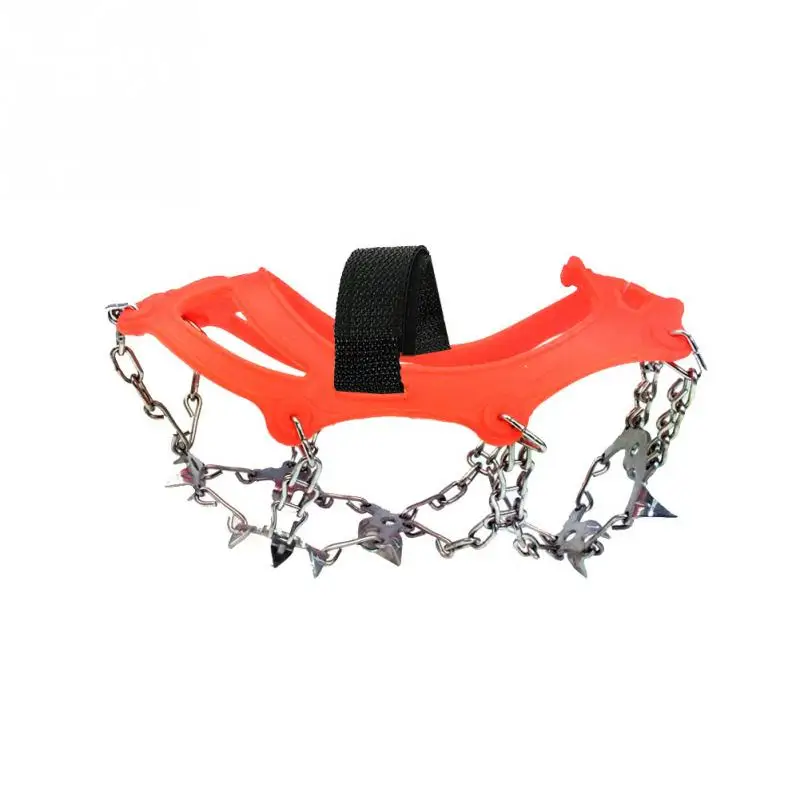 Stainless Steel 18 Teeth Universal Anti Slip Ice Snow Shoe Boot Grips Traction Cleats Crampon Spikes Crampons