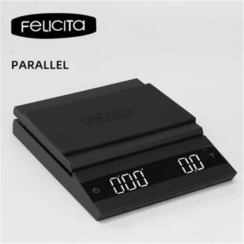 

Felicita Parallel Coffee Scale with Timer Bluetooth Smart Digital Coffee Scale 2KG/0.1g Pour Coffee Electronic Drip USB Scale