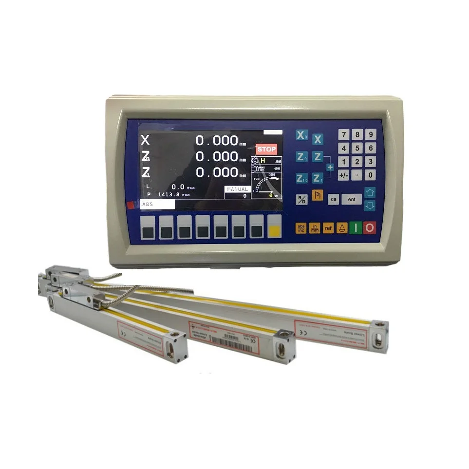 3 Axis DRO Digital Readout for Milling Lathe Machine 3pcs Linear Glass Scales 