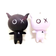 Креативный стиль мультфильм Andox коробка автомобильный брелок пары ПВХ кукольная цепочка Кулон маленькие подарки