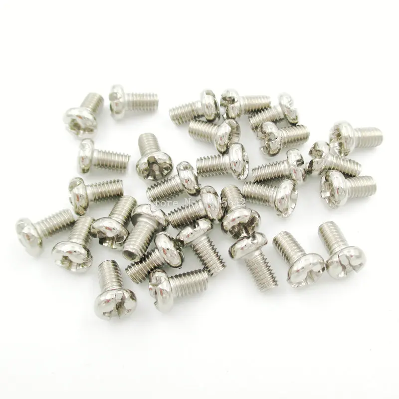 

100PCS M3 Screw Diameter 3mm Length 5mm M3x5 DIY M3*5mm phillips Round Head Screws