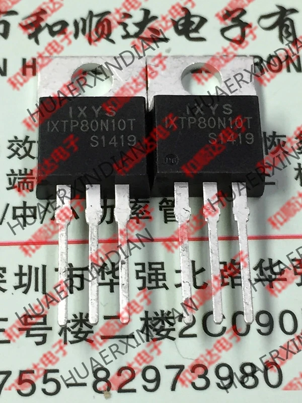 10 шт./лот и IXTP80N10T-220 100V 80A