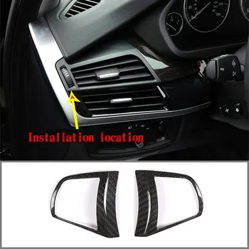 

For BMW 5 Series 2011-2017 Car Steering Wheel Button Frame Real Carbon Fiber Car Interior Modification Parts