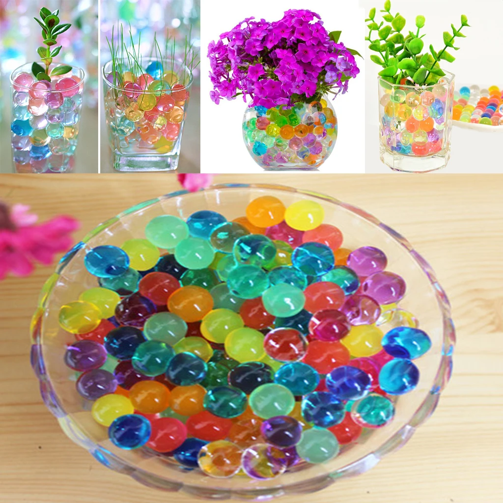 10000 штук хрустальные водяные шарики пули для свадьбы душа ремесла хобби водные