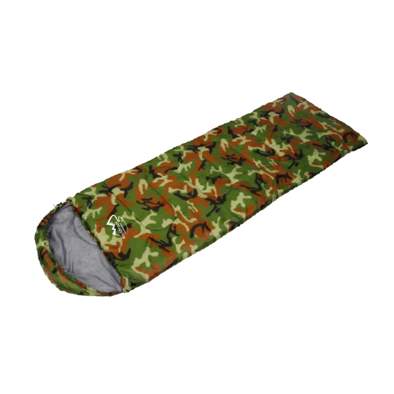 Camouflage Sleeping Bag Light Weight 190t Taffeta Outdoor Emergency