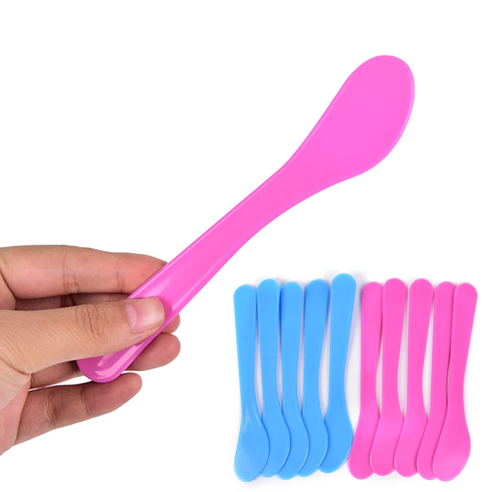 Mixing Spatulas Spoon Stick Makeup Tools 17.5cm 10Pcs Cosmetic Spatula Plastic DIY Women girls Facial Mask Hot Sell