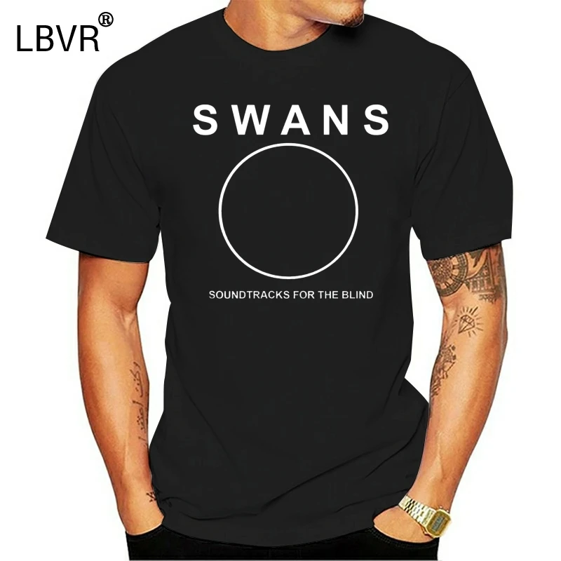 Новинка! Swans Band Rock Legend Album Logo Men'S Black 100% футболка размер США Повседневная для