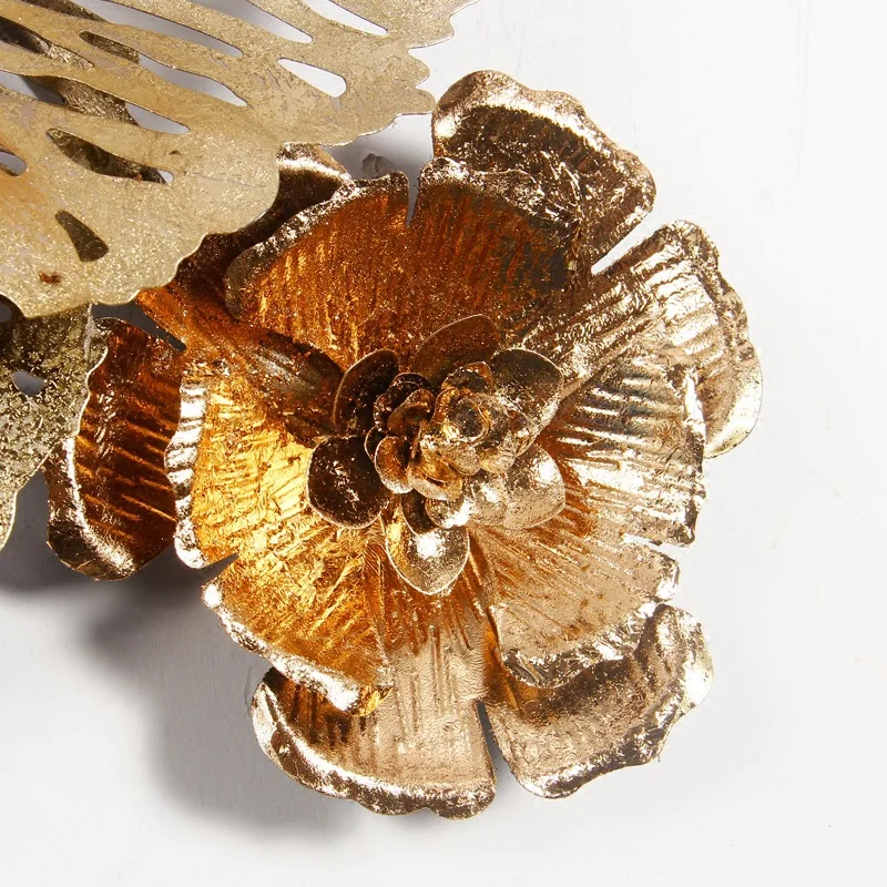 3D Modern fashion iron wall decor metal God Luxury flower decor for living room Cretive decoracion habitacion room decor