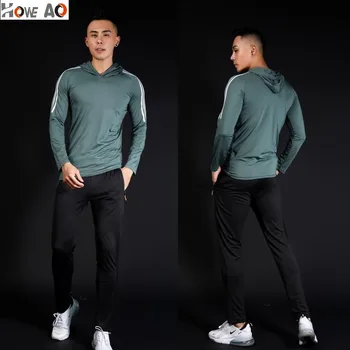 

HOWE AO Men's Sport Suits Running Sets Quick Dry Sweat-absorbent Sports Joggers Training Gym Fitness Tracksuits Running Sets
