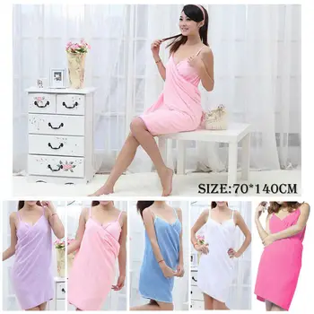 

New Bath Towels Fashion Lady Wearable Fast Drying Magic Beach Spa Bathrobe Skirt