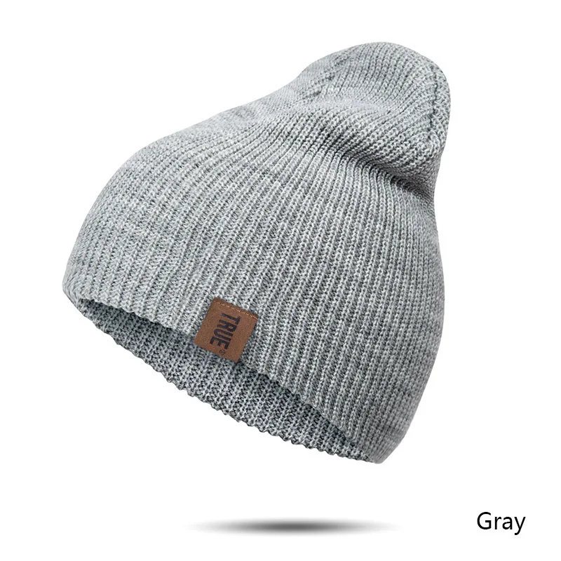 REAKIDS детская зимняя шапка родитель ребенок шапки для подогреватель детей вязаные шапки для девочек и мальчиков уличные мягкие шапки для мужчин и женщин для детей - Цвет: grey