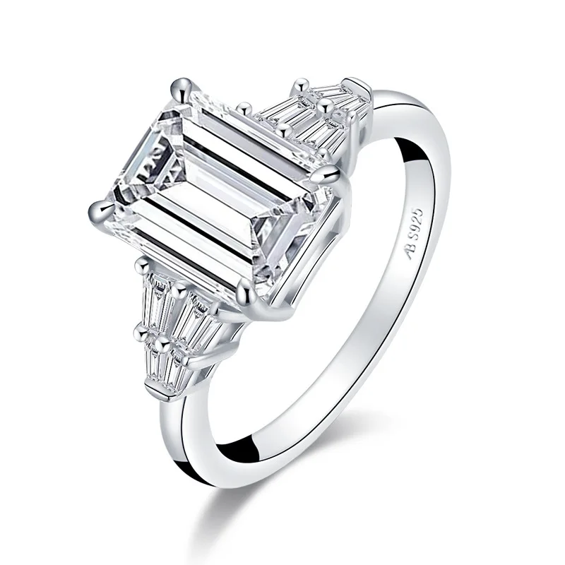 Yb6323обручальное кольцо S925sterling silver SONA обручальное кольцо 3ct основной камень