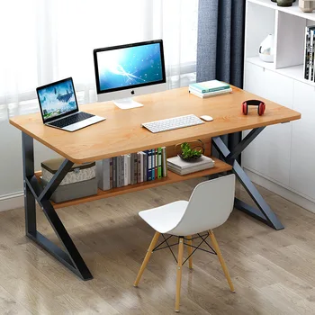

Laptop Desk with Shelves 39 Inch Corner Computer Desk Home Office Gaming Table Workstation Study Writing Desk with Bookshelf