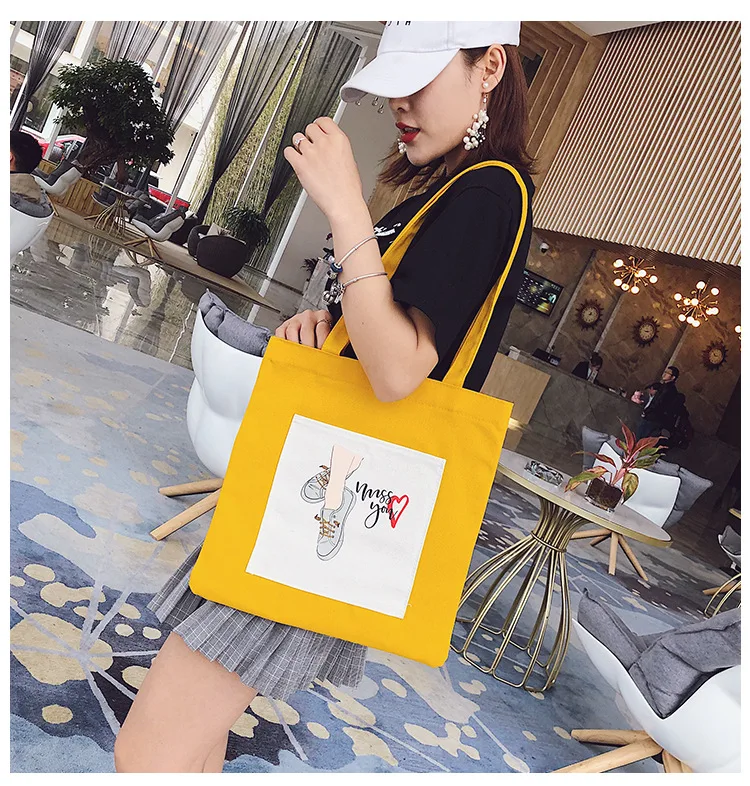New Style Canvas Bag Women's Literature And Art Hipster Versatile INS Canvas Bag Students Shoulder Bag Environmentally Friendly