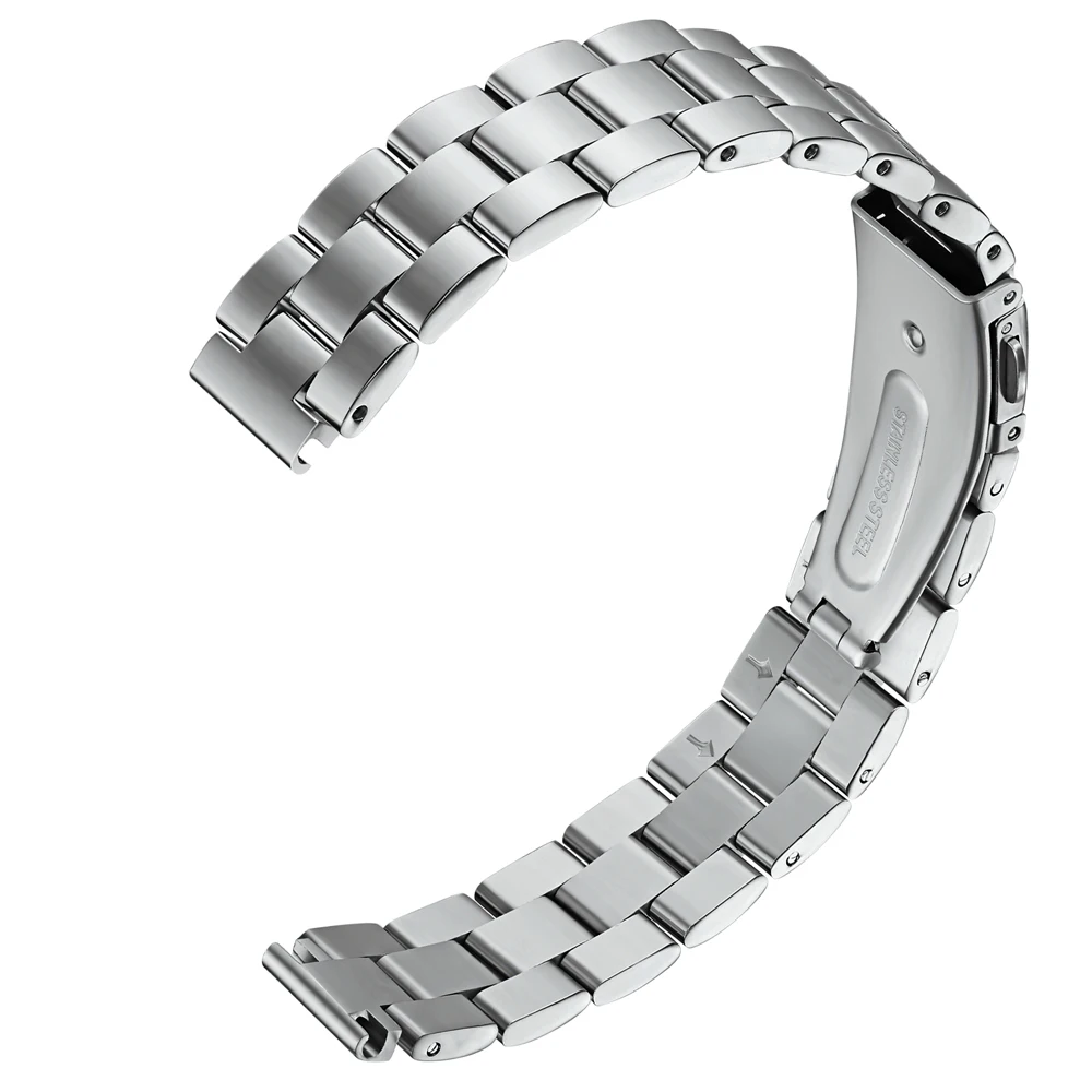 Металлический браслет для часов из нержавеющей стали для huawei honor Band 4 5, твердый ремешок из бисера, смарт-часы аксессуары, замена