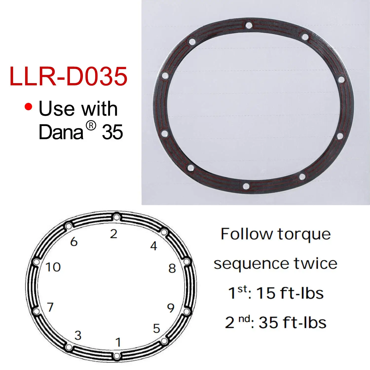 Прокладка LLR-D035 Alt.-для Dana 35 задние оси-подходит для Jeep Wrangler TJ/YJ/JK, Jeep Cherokee XJ, Jeep Grand Cherokee WJ/ZJ