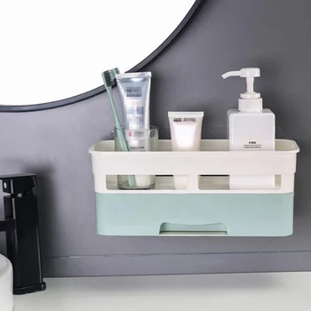 

1Pc Storage Rack Punch Free Storage Stand Practical Soap Shampoo Cosmetic Shelf Holder Organizer for Home Bathroom Accessories