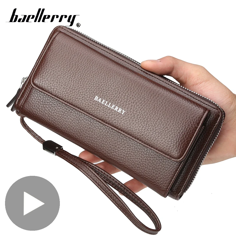 

Long Zipper Big Card Coin Holder for Men Wallet Male Purse Phone Money Clutch Bag Partmone Walet Vallet Brieftasche Portemonee