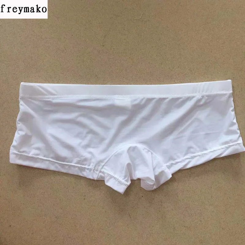 Крутые мужские трусы боксеры из прозрачного материала нижнее белье calzoncillo masculina