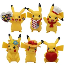 

Kawaii Anime Figure Pokemon Go Bikachu Model Cute Bokemon Figures Ornament Dolls Birthday Gift for Kids Friends Gifts Toys Model