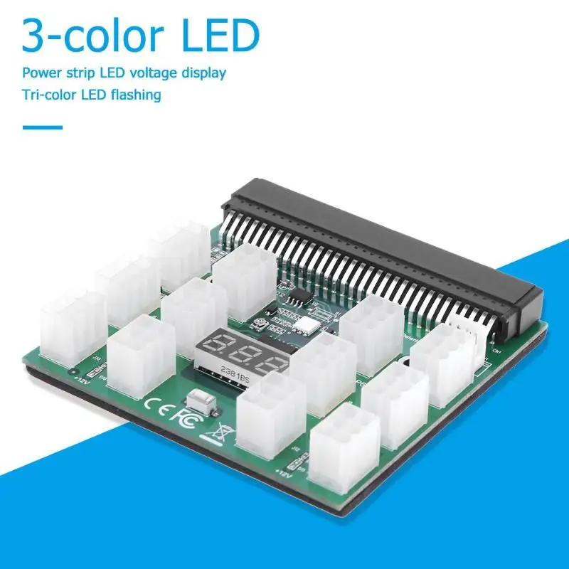 Адаптер питания 3 цвета освещение 12X6 Pin 12V Breakout Board конвертер совместим со всеми системами WINDOWS LINUX MAC