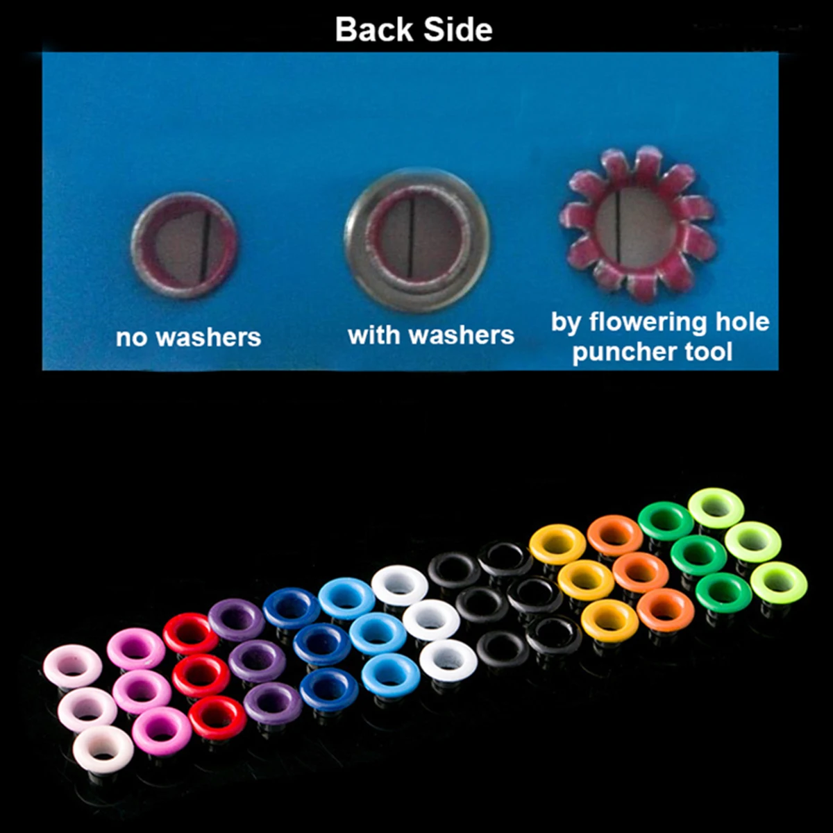 Eyelet Grommet Ring Eyelet Grommet Ring Kit Grommet Eyelet Kit 100sets 3mm Metal Eyelet with Washer Leather Craft Repair For Shoes Bag Clothing Leather Belt Hat