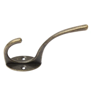 

20 Pcs Vintage Cast Iron Wall Mount Holder Hook Coat Hat Rack Door Hanger Bronze