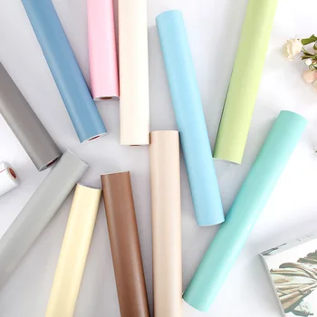 

Self-adhesive wall sticker solid color plain background wall adhesive paper bedroom decoration warm PVC waterproof adhesive Sale