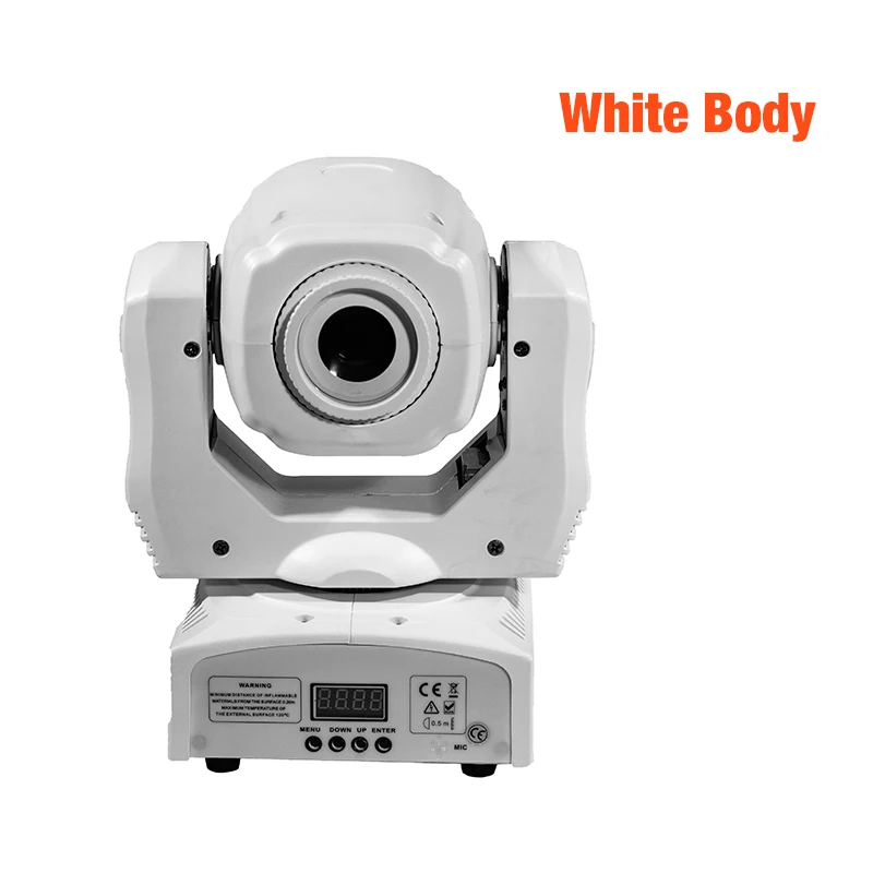 White Body 60 Вт Светодиодный точечный светильник с dmx 9/11 каналов для бара украшения для дискотеки Светодиодный точечный движущийся головной светильник авто звук DMX Вечерние - Цвет: White Body