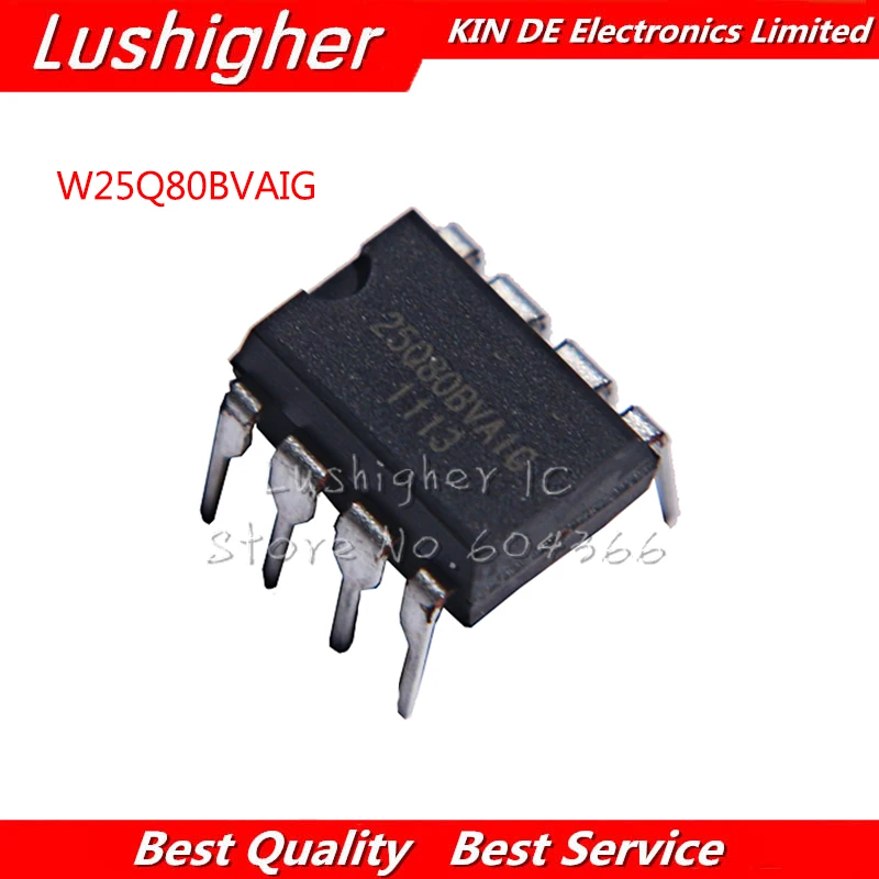 5pcs W25Q80BVAIG DIP8 GD25Q80PCP GD25Q80 W25Q80 25Q80 DIP-8 25Q80BVAIG DIP | Электронные компоненты и