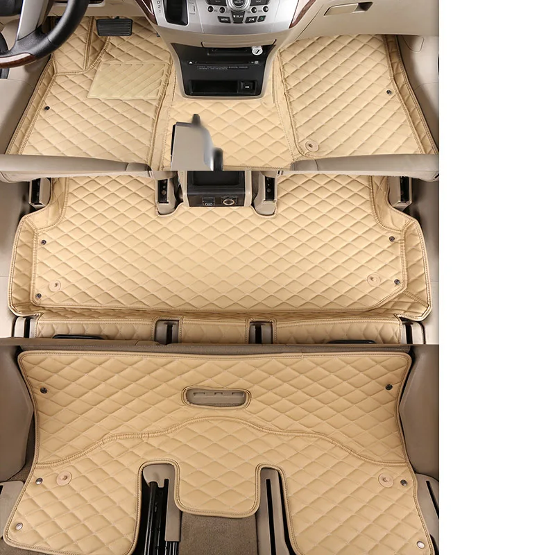 Lsrtw2017 кожаные автомобильные коврики ковер для honda odyssey 2008 2009 2010 2011 2012 2013 3 ряда Авто RB3 RB4 аксессуары