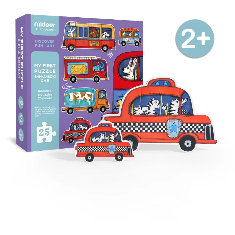 Лучшие 2+ детские игрушки бумажная головоломка доска 3D головоломка для детей Детские Мультяшные животные дорожные Пазлы обучающая игрушка для мальчиков и девочек - Цвет: d