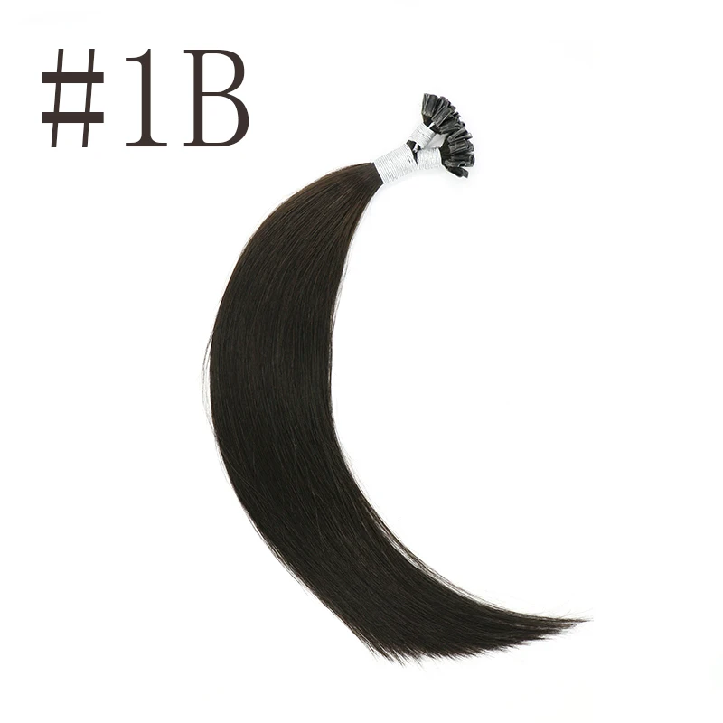 # 1B Sindra Remy Keratin U Tip человеческие волосы для наращивания Европейский fusion волос 1 г/шт. 50 г 100 г/упак. Remy человеческие волосы для наращивания - Цвет: # 1B