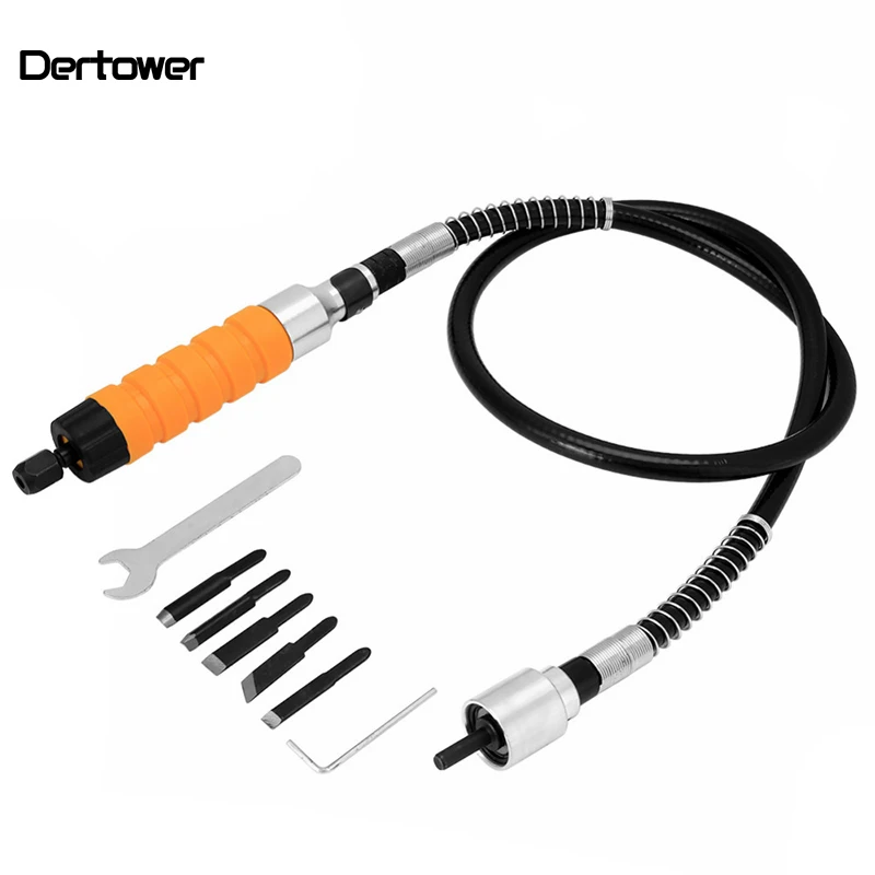 Electric woodworking chisel carving knife tool soft shaft handle chisel carving chisel wood carving knife table grinding