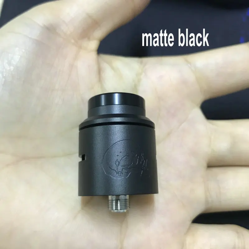 Matte black Новейший C2MNT rda V2 RDA с bf контактным ремонтом 24 мм атомайзер, совместимый с механическим модом, дополнительный Бесплатный 810 капельный наконечник - Цвет: Matte black