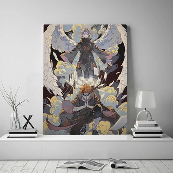

Pain Konan naruto anime Framed Canvas poster Painting wall Art decor Living room Study Home Wooden Frame Decoration Prints