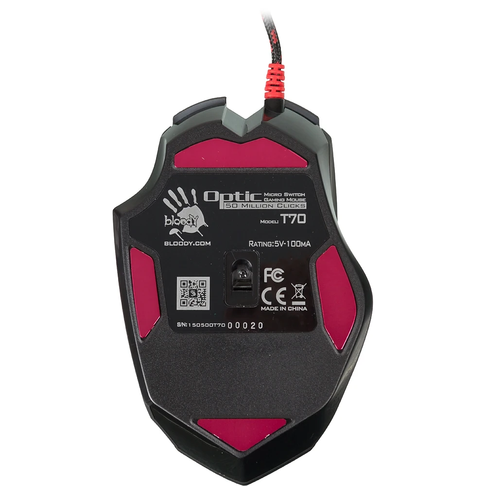 Мышь A4 Bloody T70 Winner черный/серый оптическая(4000dpi) USB2.0(9but