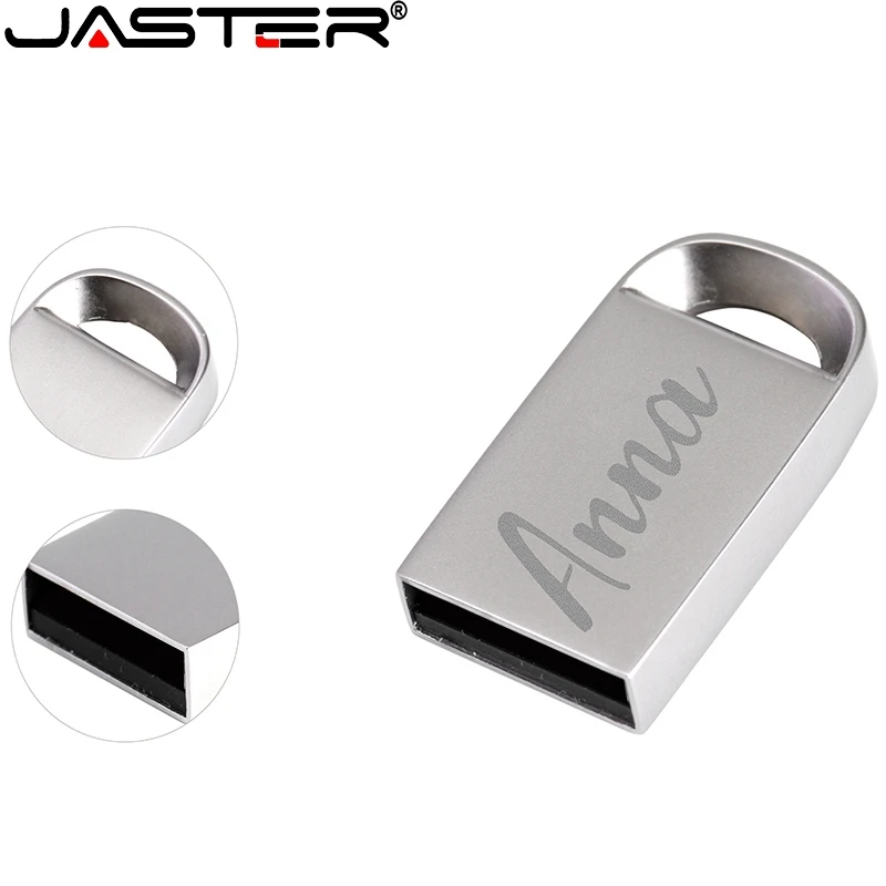 JASTER USB 2,0, мини металлический USB флеш-накопитель, 4 ГБ, 8 ГБ, 16 ГБ, 32 ГБ, 64 ГБ, флеш-накопитель, Водонепроницаемая usb флешка, флешка, высокая скорость, логотип на заказ