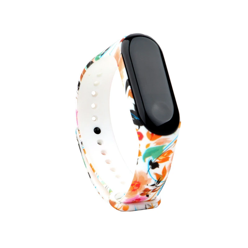 Подходит для mi band 4 спортивный силиконовый ремешок для Xiaomi mi band 3/4 сменный ремешок для браслета