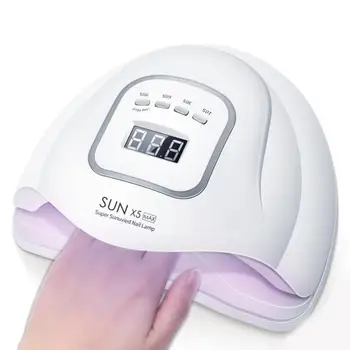 

HOT 120W LED UV Nail Dryer Lamp Light Gel Polish Nail Art Tools Quick Drying Curing Not Hurt Nails Timer Eu Plug Beginner TSLM1