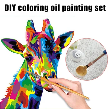 

Paint by Numbers for Adult DIY Paint by Number Kits for Kids Beginner on Canvas LFX-ING