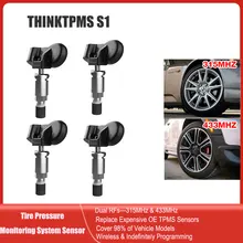 

THINKTPMS S1 Tire Pressure Monitoring System Sensor 315MHz&433MHZ Programmed Replace OE Sensor Universal for GM BMW Lexus Cars