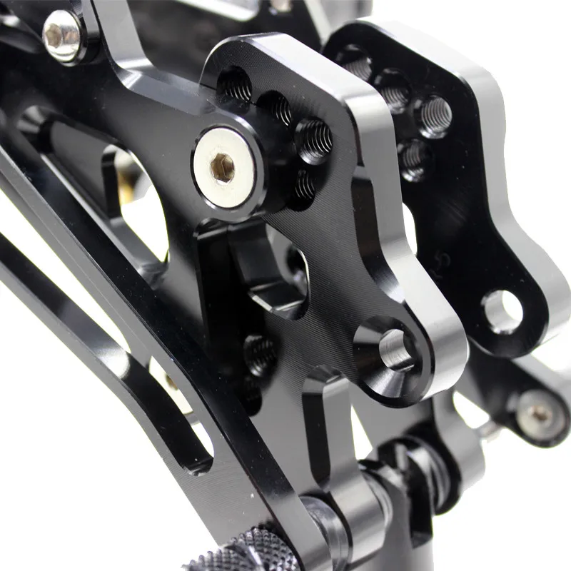 CNC алюминиевый мотоцикл Rearset мотоцикл подножка задние наборы регулируемая подножка для Kawasaki ZX10R ZX 10R ZX10 R 2004-2005