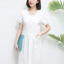 Высококачественная одежда для салонов красоты женская летняя тонкая с короткими рукавами тонкая Корейская татуировка