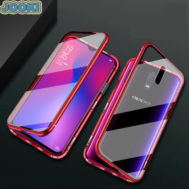 

Realme 3 pro Aluminium Frame Magnet Protective Cover For OPPO Realme 3pro Metal Bumper Case for OPPO Realme3 Bumper Case