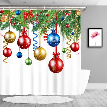 

Retro Shower Curtain, Waterproof Polyester Retro Shower Curtain