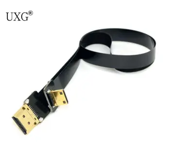 

Mini HDMI 90 Degree Down Angled FPV Male to HDMI Male FPC Flat Cable for Multicopter Aerial Photography