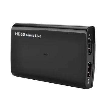 

USB3.0 UVC HDMI Video Capture Card Live Streaming HD 60 Game Live Broadcast with MIC in 4K 30Fps HDMI Pass Through