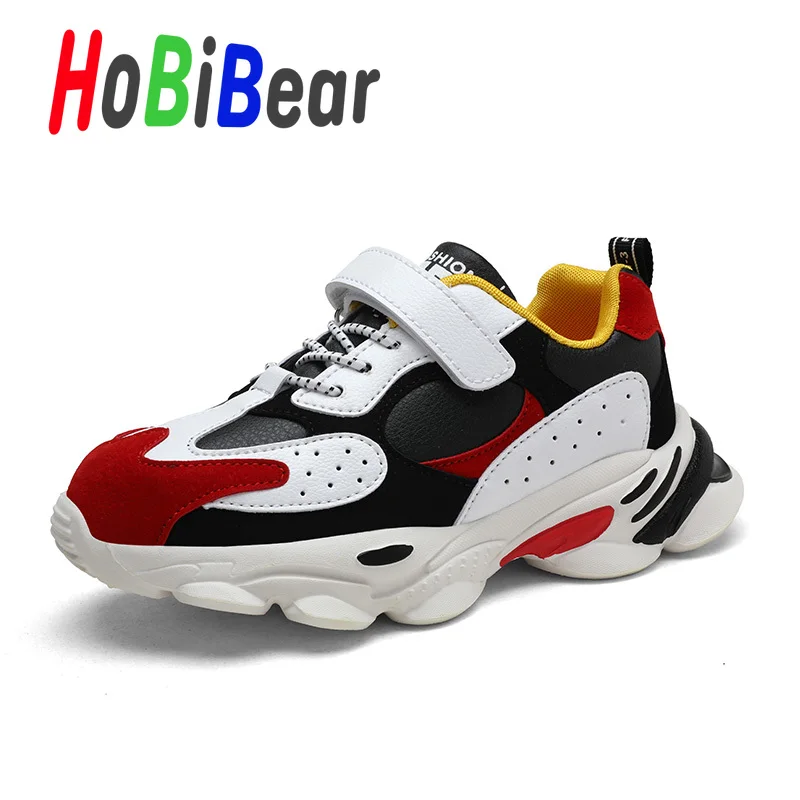 HOBIBEAR; модная обувь для девочек; черные детские брендовые кроссовки для мальчиков; Лидер продаж; спортивная обувь унисекс для детей; дизайнерская обувь для бега для девочек